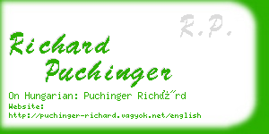 richard puchinger business card